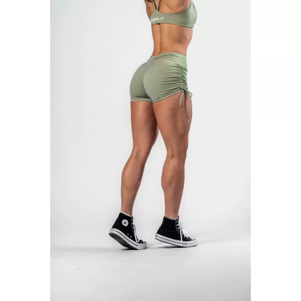  Push-up šortky so šnurovaním STRONG BEAUTY 429 LIGHT GREEN Nebbia 