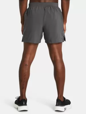 Pánske šortky UNDER ARMOUR LAUNCH 5'' SHORTS 1382617-025 SIVÁ