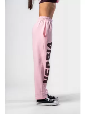 Voľné voľné tepláky BOYFRIEND STYLE 432 PINK Nebbia