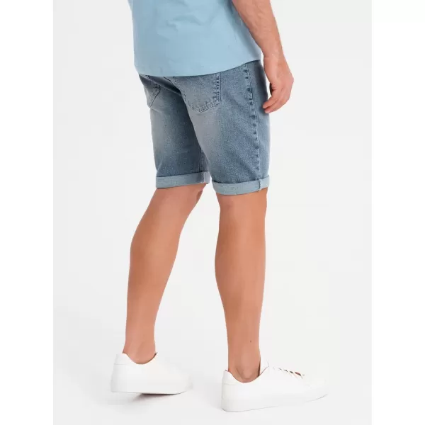  Pánske šortky OMBRE OM-SRDS-0164 SVETLO MODRÁ 