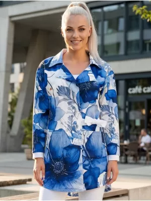 Dámska prémiová bunda ALTISPORT VOJ/ALW102MI05 NÁMORNÍCKA/BIELA