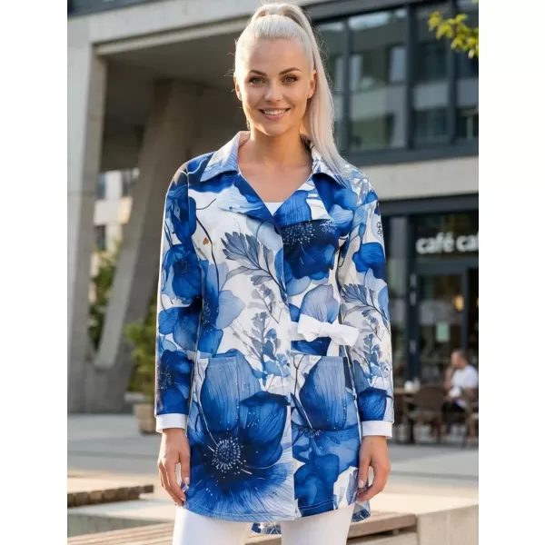  Dámska prémiová bunda ALTISPORT VOJ/ALW102MI05 NÁMORNÍCKA/BIELA 