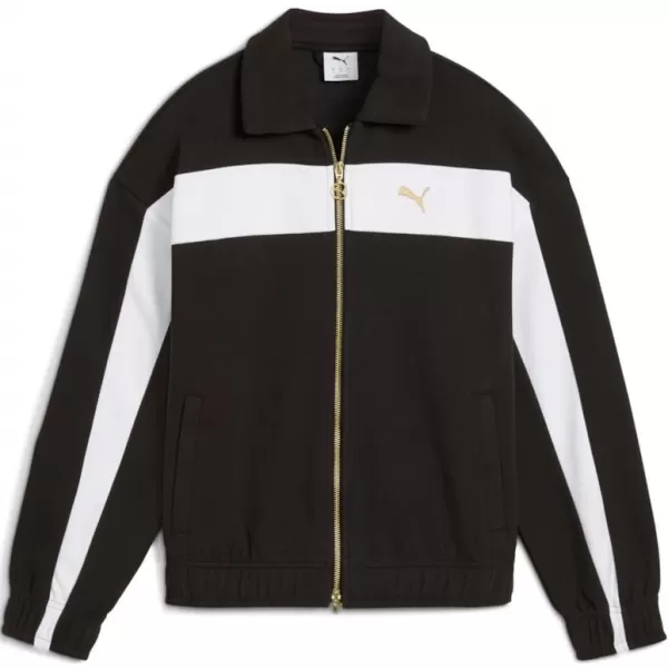  Dámska bunda PUMA T7 RELAXED TRACK JACKET 632137-01 ČIERNY 