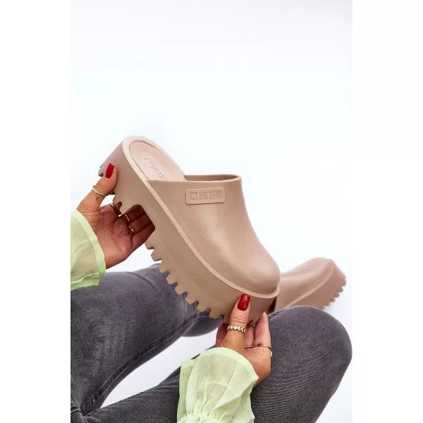  Dámske šľapky BIG STAR NN274016 BÉŽOVÁ Big Star Shoes 