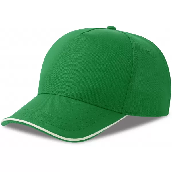  Čiapka ATLANTIS | Recy Five Piping GREEN/WHITE 