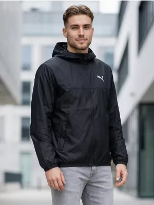 Veterný breaker PUMA ESS REGULAR WINDBREAKER 684625-01 ČIERNY