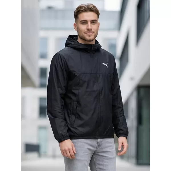  Veterný breaker PUMA ESS REGULAR WINDBREAKER 684625-01 ČIERNY 