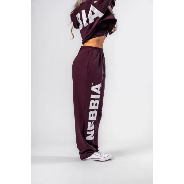  Voľné voľné tepláky BOYFRIEND STYLE 432 DARK RED Nebbia 
