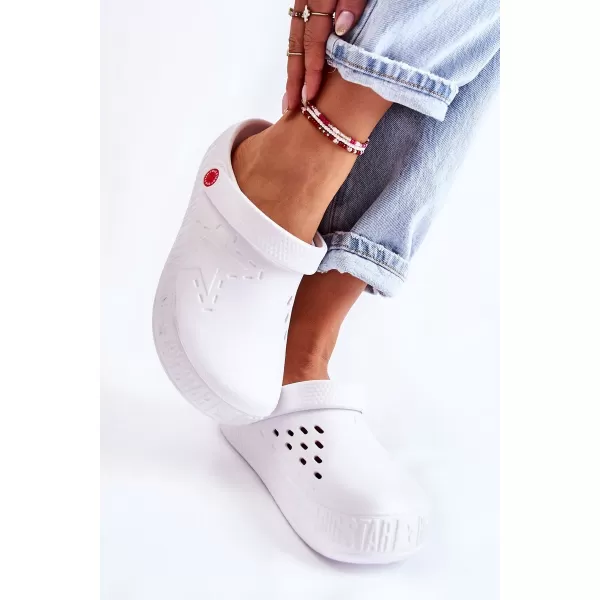  Dámske šľapky nazúvaky BIG STAR II275003 BIELA ​​Big Star Shoes 
