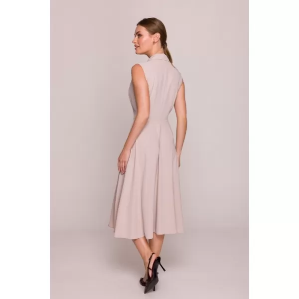  Šaty STYLOVE S409 BÉŽOVÁ 