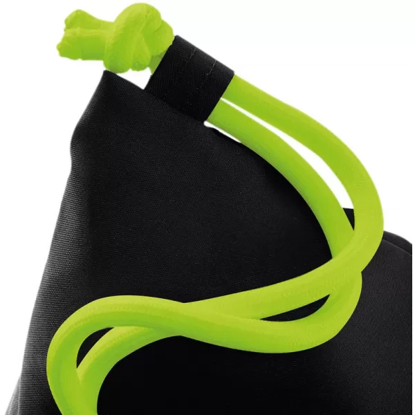  | BG 110 BLACK/LIME GREEN BagBase 