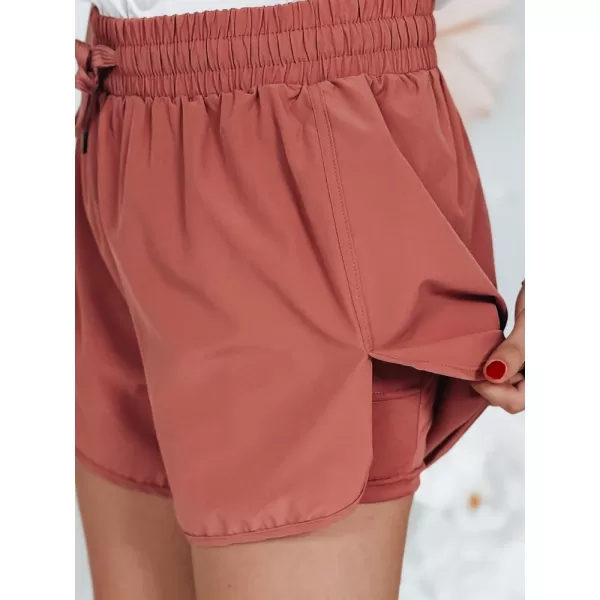  Dámske šortky DSTREET MISSRUN SY0426 RUŽOVÁ 