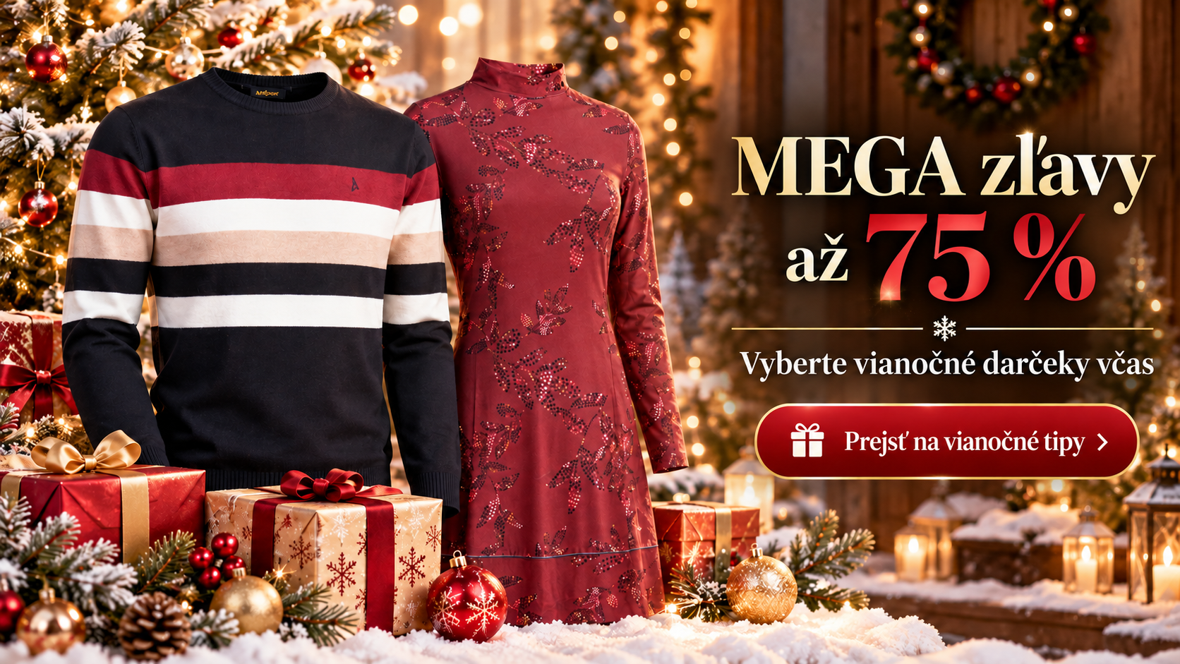 MEGA zľavy až 75 %: vyberte vianočné darčeky včas