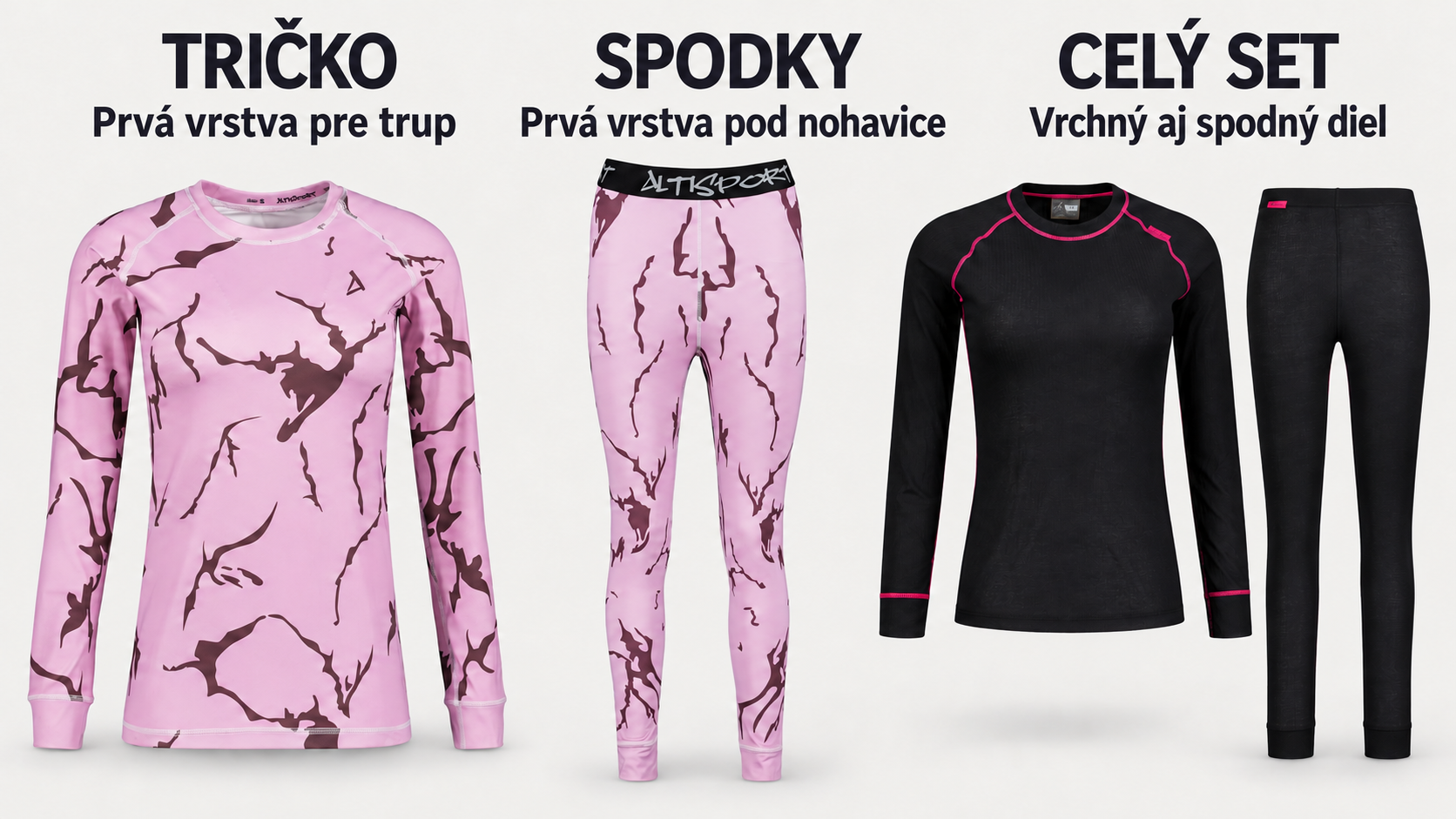 Termotričko, termo spodky a dvojdielny termo set