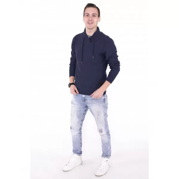  Pánsky sveter ALTISPORT ZUSEN MPLS089 TMAVO MODRÁ 