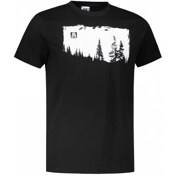  Pánské triko ALTISPORT CARRYOVER ALM111129 ČERNOBÍLÁ 