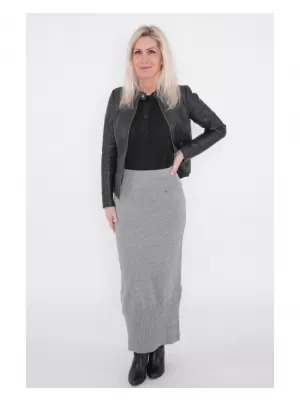 Dámska sukňa KIXMI Myria SVETLO SIVÝ MELÍR