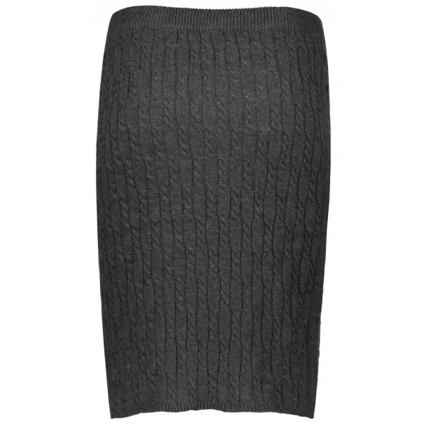 Dámska sukňa KIXMI ONORA tmavo šedý melír 