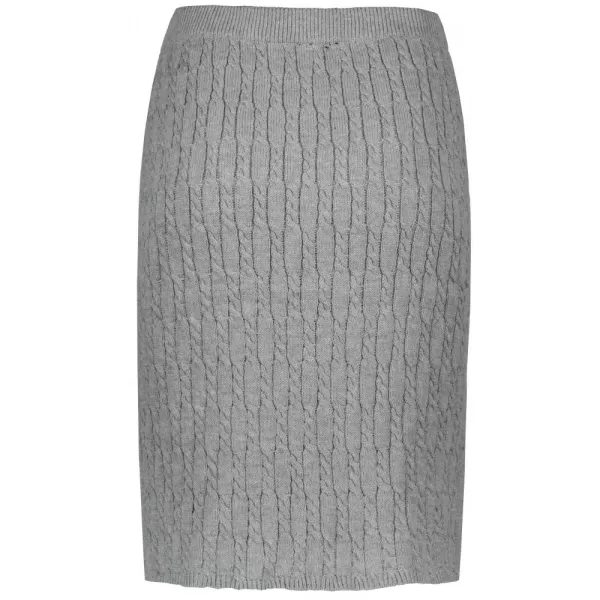  Dámska sukňa KIXMI ONORA svetlo šedý melír 
