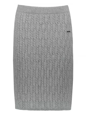 Dámska sukňa KIXMI ONORA svetlo šedý melír
