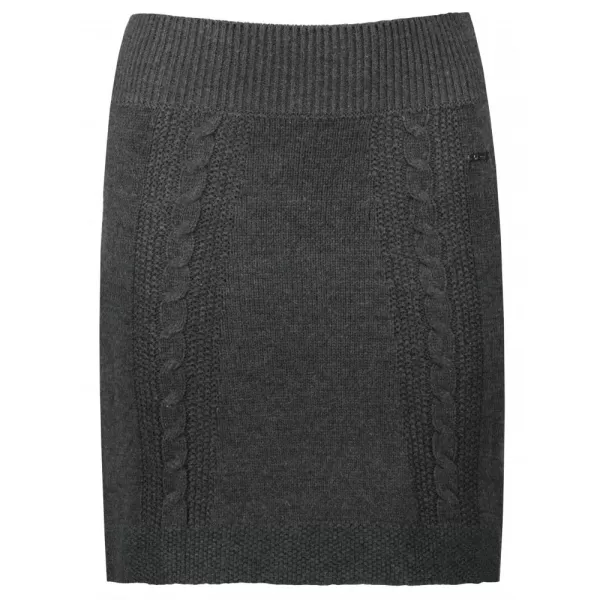  Dámska sukňa KIXMI ODEA tmavo šedý melír 