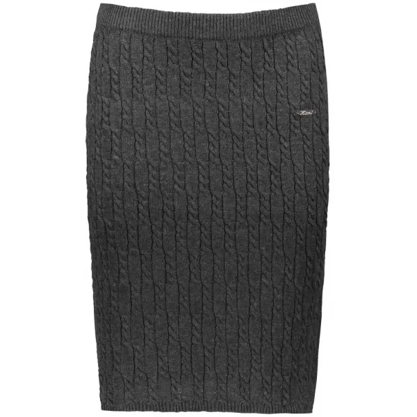  Dámska sukňa KIXMI ONORA tmavo šedý melír 