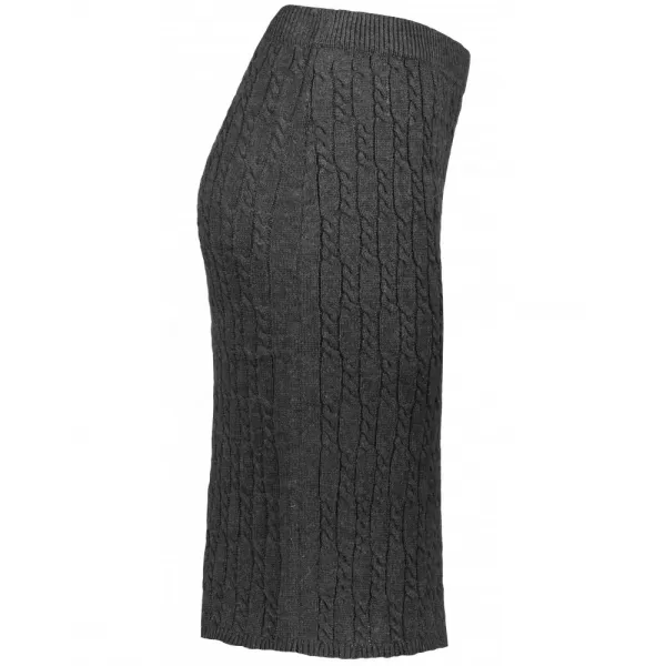  Dámska sukňa KIXMI ONORA tmavo šedý melír 