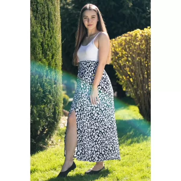  Dámska sukňa KIXMI PHILIPA ČIERNA/BIELA 