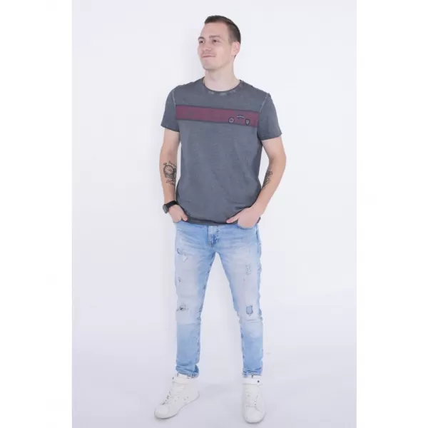 Pánske tričko ALTISPORT ARMAN TMAVO ŠEDÁ 