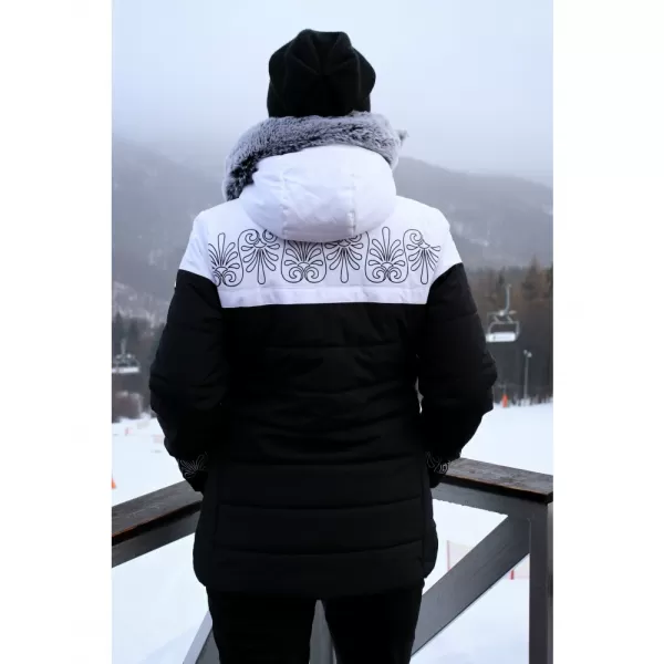  Dámska zimná bunda KIXMI RUBIA ČIERNA / BIELA 