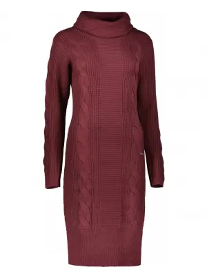 Dámsky predĺžený sveter ALTISPORT BELLA VÍNOVÁ