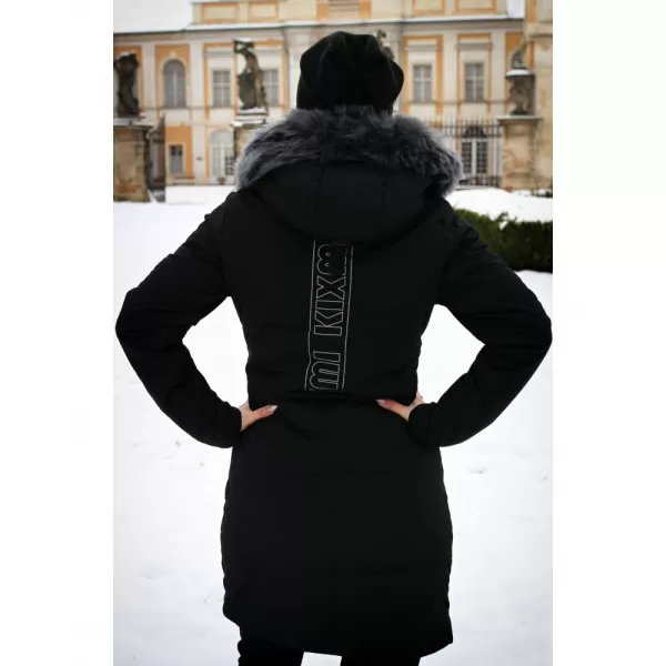  Dámsky kabát KIXMI ROSALINDA ČIERNA/BIELA 