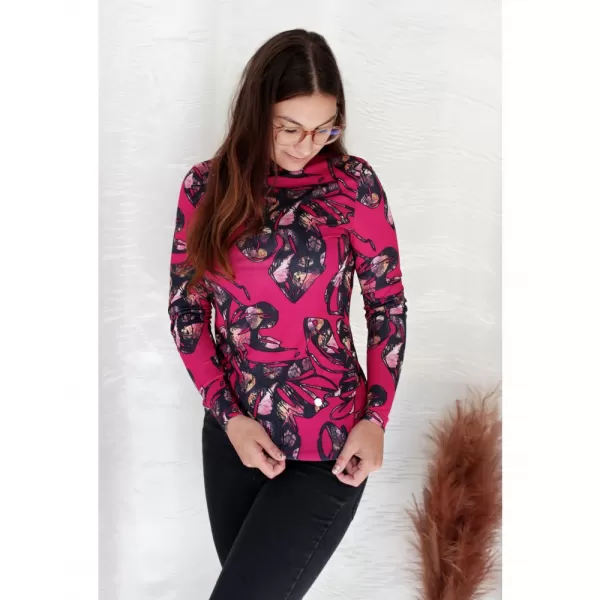  Dámsky rolák KIXMI RINA RUŽOVÁ 