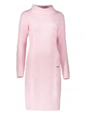 Dámsky predĺžený sveter ALTISPORT BELLA SVETLO RUŽOVÁ