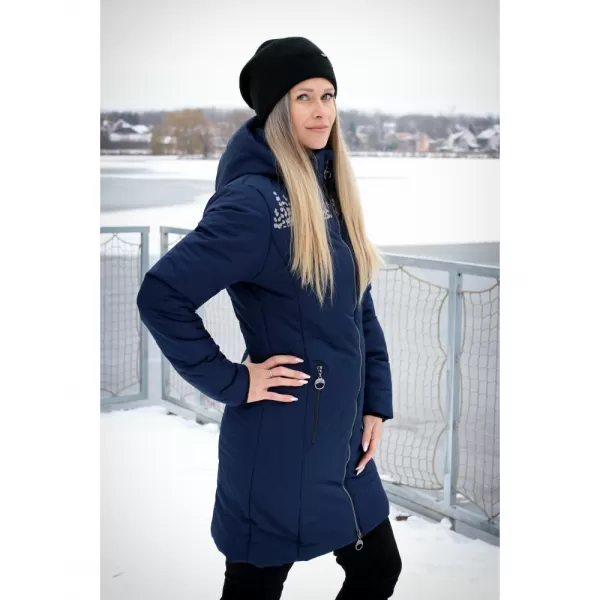  Dámsky kabát ALTISPORT BEVERLY TMAVO MODRÁ 