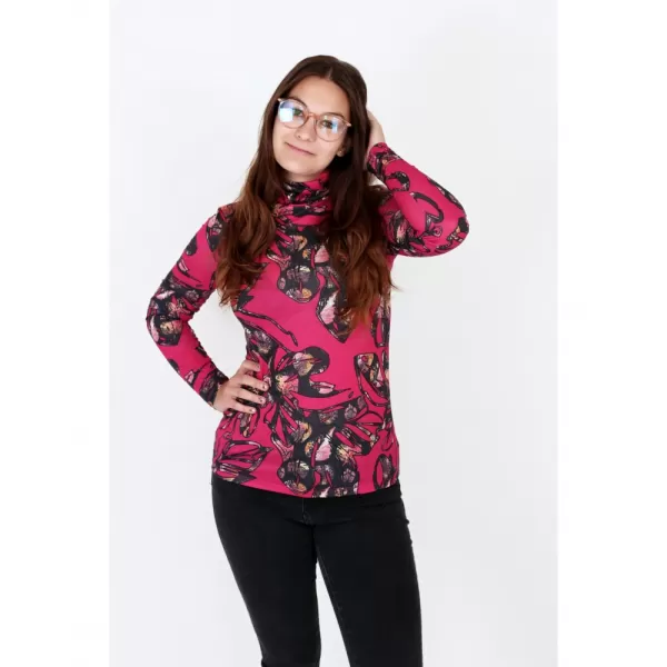  Dámsky rolák KIXMI RINA RUŽOVÁ 