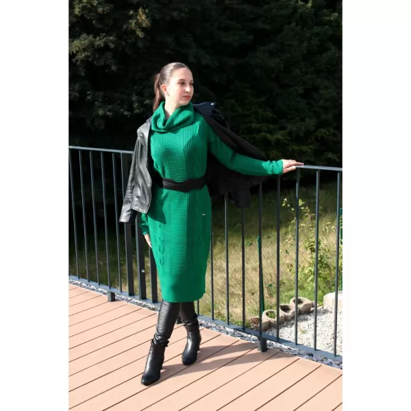 Dámsky predĺžený sveter ALTISPORT BELLA ZELENÁ 