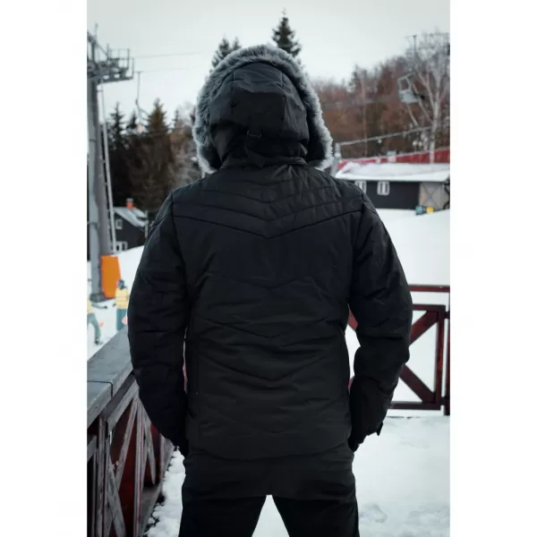  Pánska zimná bunda ALTISPORT BALDER ČIERNA 