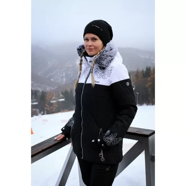  Dámska zimná bunda KIXMI RUBIA ČIERNA / BIELA 