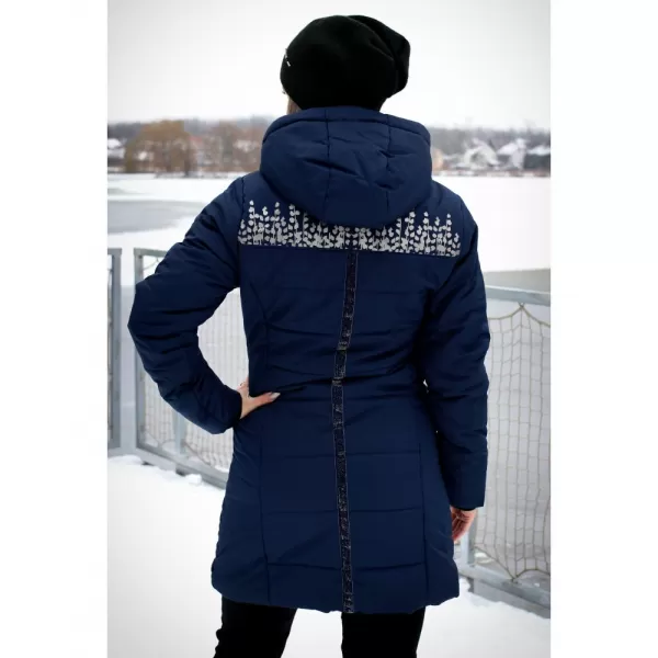  Dámsky kabát ALTISPORT BEVERLY TMAVO MODRÁ 