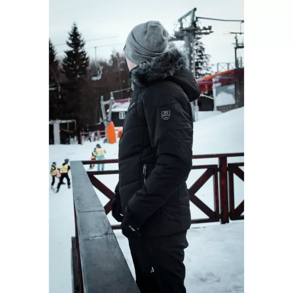  Pánska zimná bunda ALTISPORT BALDER ČIERNA 