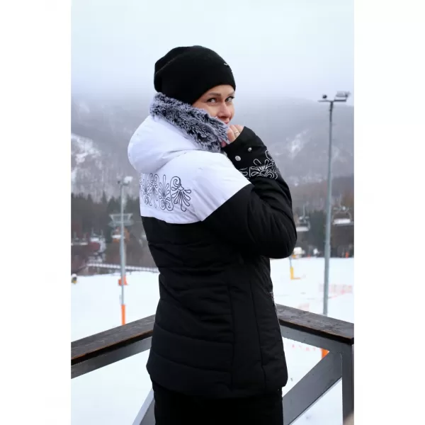  Dámska zimná bunda KIXMI RUBIA ČIERNA / BIELA 