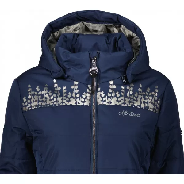  Dámsky kabát ALTISPORT BEVERLY TMAVO MODRÁ 