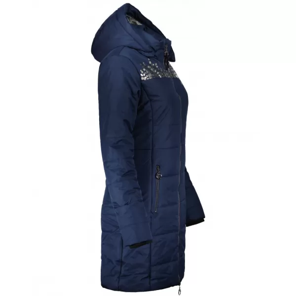  Dámsky kabát ALTISPORT BEVERLY TMAVO MODRÁ 