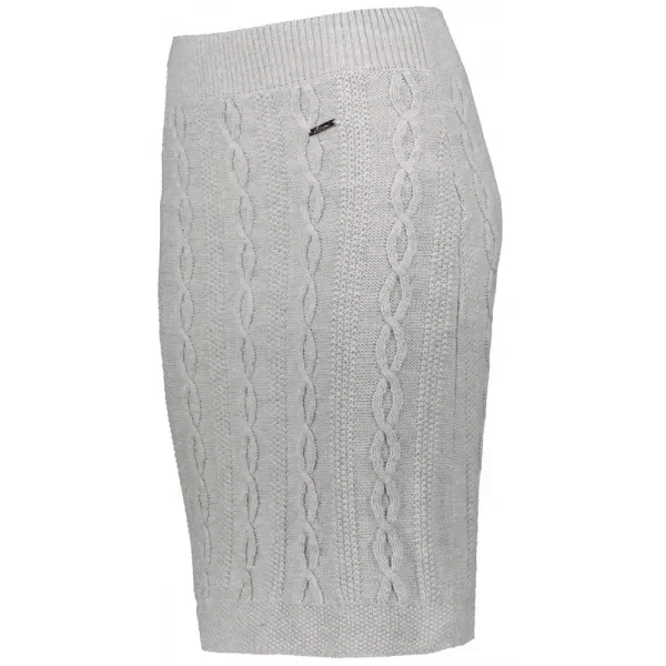  Dámska pletená sukňa KIXMI RUTH SVETLO ŠEDÁ MELANGE 