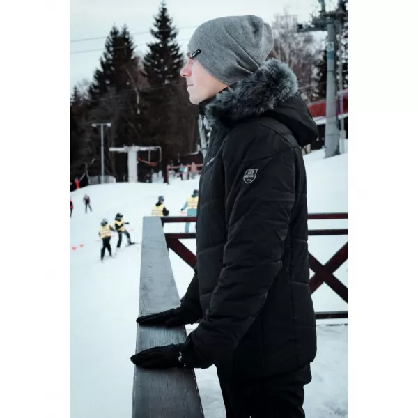  Pánska zimná bunda ALTISPORT BALDER ČIERNA 