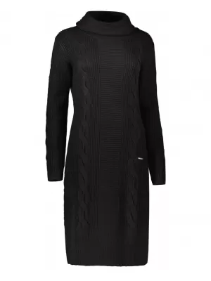 Dámsky predĺžený sveter ALTISPORT BELLA ČIERNA