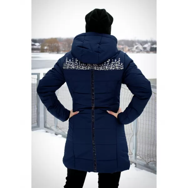  Dámsky kabát ALTISPORT BEVERLY TMAVO MODRÁ 