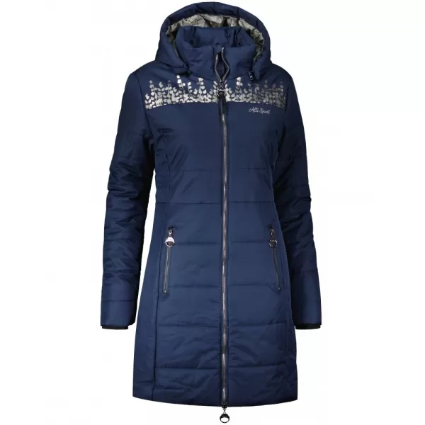  Dámsky kabát ALTISPORT BEVERLY TMAVO MODRÁ 