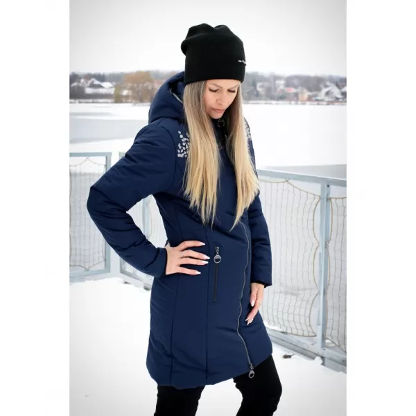  Dámsky kabát ALTISPORT BEVERLY TMAVO MODRÁ 